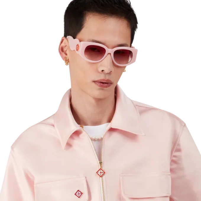 Satin Quarter Zip Short Sleeve Shirt Satin Quarter Zip Short Sleeve Shirt