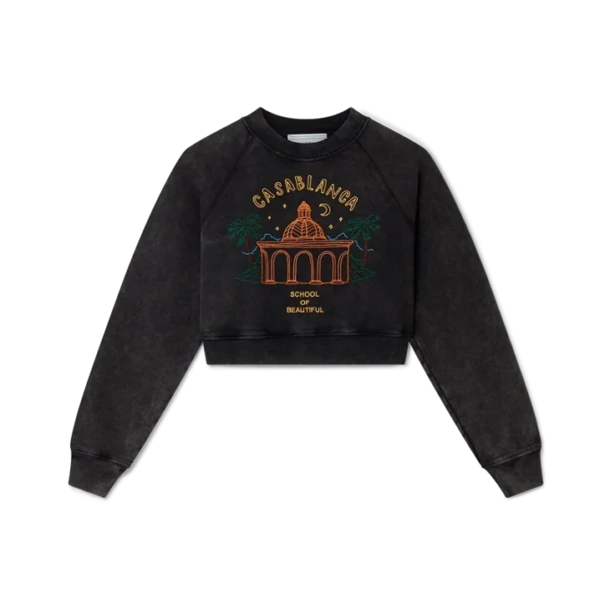 School of Beautiful Cropped Sweatshirt
