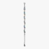 Silver & Blue Water Drop Brass Bracelet