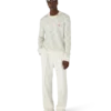 Silver Monogram Mohair Blend Crew Neck
