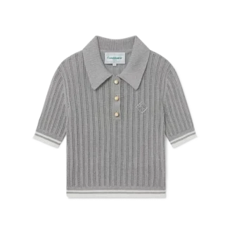 Silver Short Sleeve Polo Shirt
