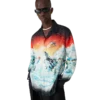 Ski Lake Long Sleeve Silk Twill Shirt Ski Lake Long Sleeve Silk Twill Shirt
