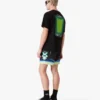 Sporchid Black Printed Swim Shorts Sporchid Black Printed Swim Shorts