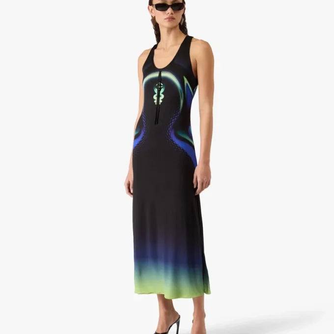 Sporchid Slinky Maxi Dress