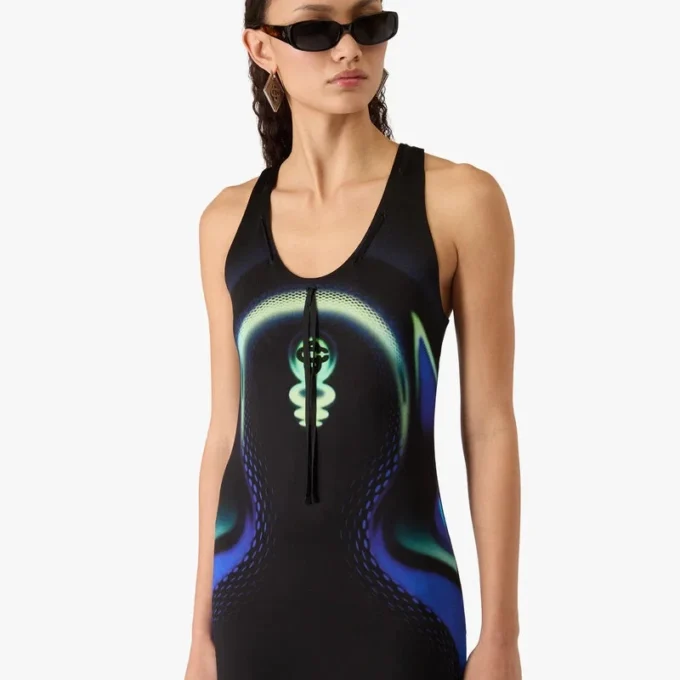 Sporchid Slinky Maxi Dress