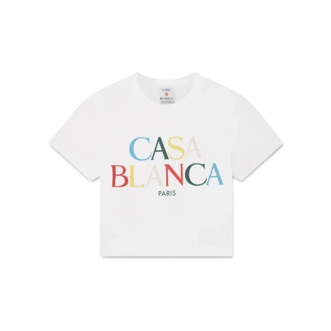 Stacked Logo Cropped T-Shirt