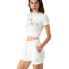 Stacked Logo Cropped T-Shirt