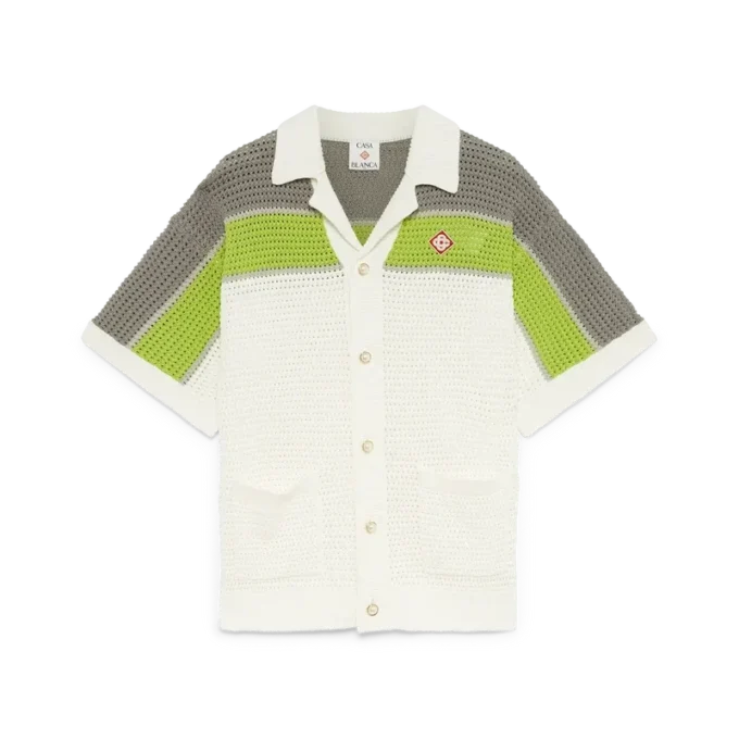 Stripe Crochet Shirt Stripe Crochet Shirt