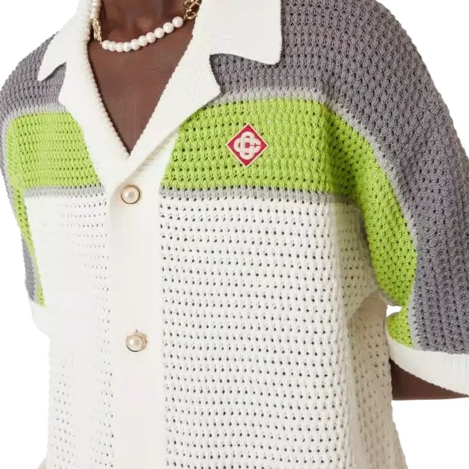 Stripe Crochet Shirt Stripe Crochet Shirt