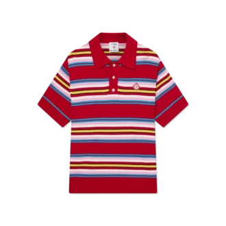 Stripe Oversized Polo Shirt