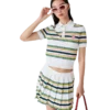 Stripe Pleated Skirt Stripe Pleated Skirt