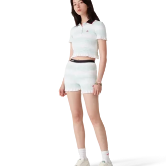 Stripe Shirred Shorts Stripe Shirred Shorts