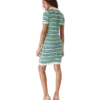 Stripe Short Sleeve Midi Dress