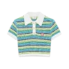 Stripe Short Sleeve Polo Shirt