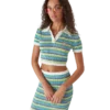 Stripe Short Sleeve Polo Shirt