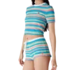 Stripe Towelling Mini Shorts Stripe Towelling Mini Shorts