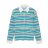 Stripe Towelling Polo Shirt
