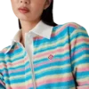 Stripe Towelling Polo Shirt