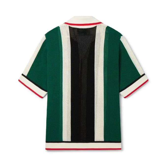 Striped Mesh Shirt Striped Mesh Shirt