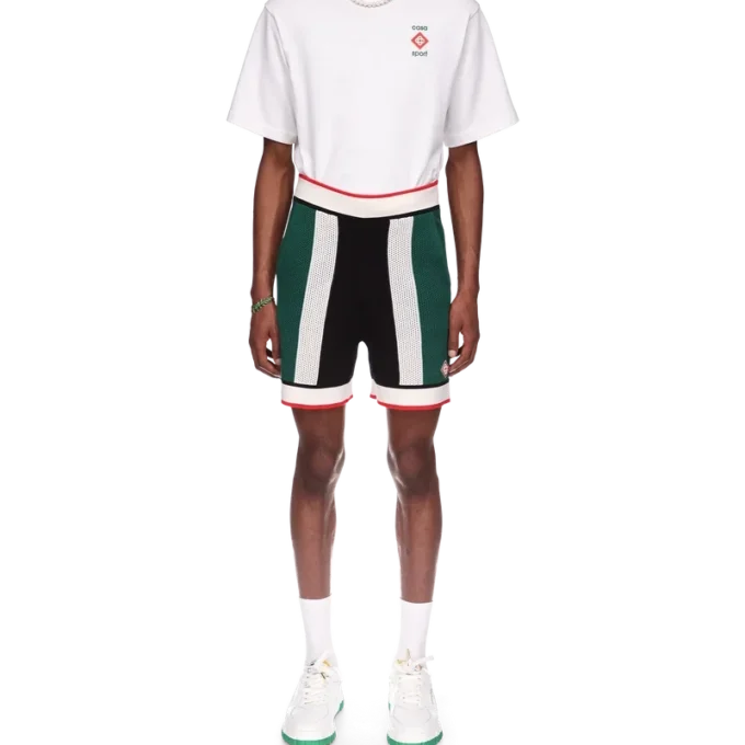 Striped Mesh Shorts Striped Mesh Shorts
