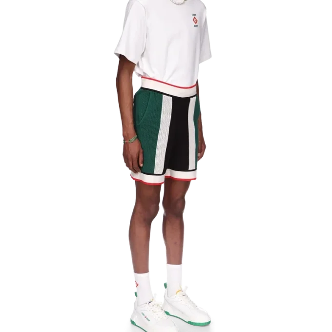 Striped Mesh Shorts Striped Mesh Shorts