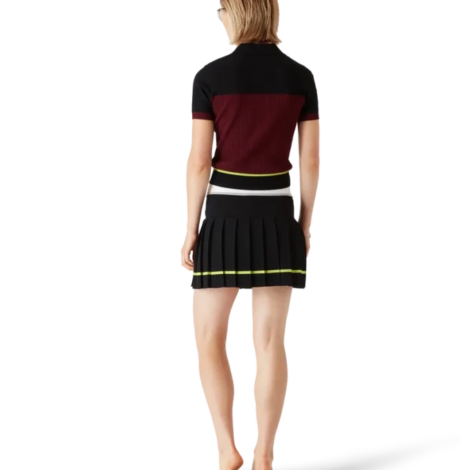 Striped Pleated Skirt