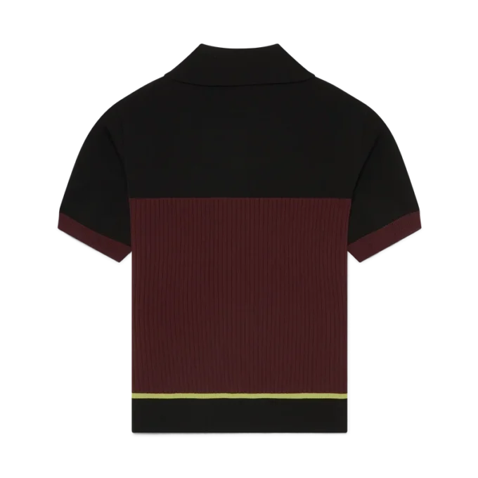 Striped Short Sleeve Polo Shirt
