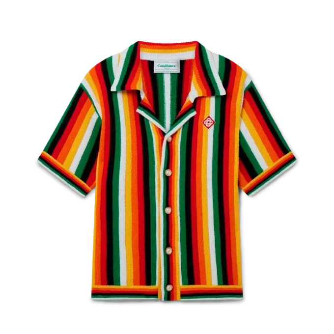 Striped Towelling Shirt Striped Towelling Shirt