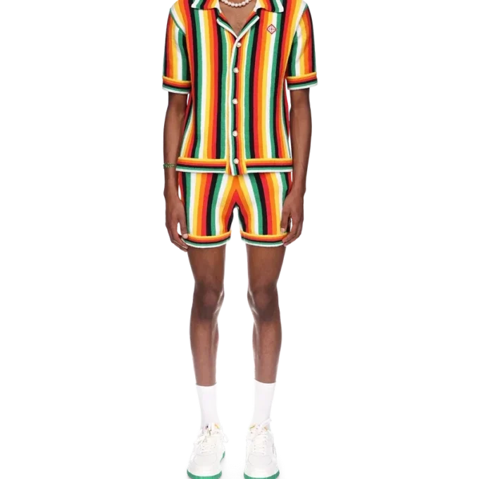 Striped Towelling Shirt Striped Towelling Shirt