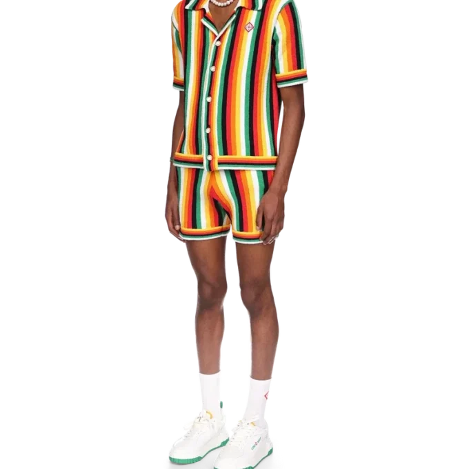 Striped Towelling Shirt Striped Towelling Shirt