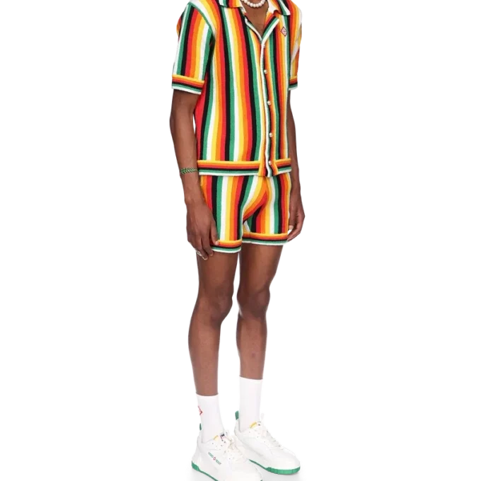 Striped Towelling Shirt Striped Towelling Shirt