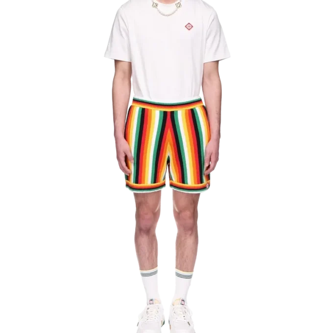 Striped Towelling Shorts Striped Towelling Shorts