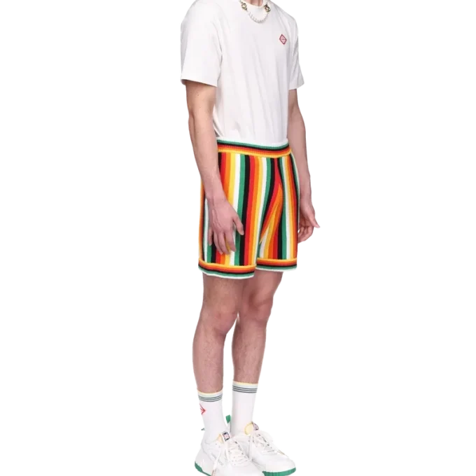 Striped Towelling Shorts Striped Towelling Shorts