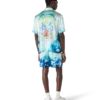 Surf Lotus Short Sleeve Silk Shirt Surf Lotus Short Sleeve Silk Shirt