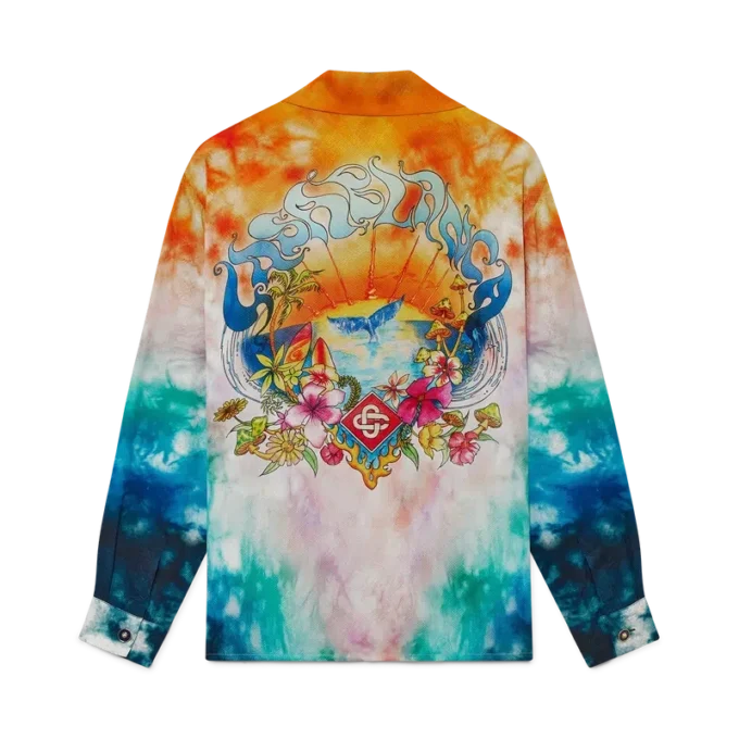 Surf Trip Long Sleeve Silk Shirt| Casablanca Paris