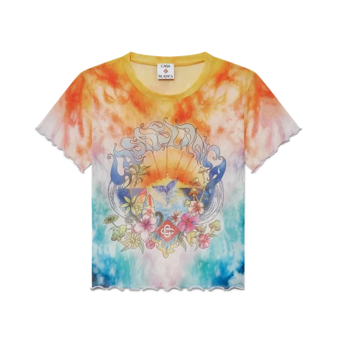 Surf Trip Tie Dye Mesh T-Shirt