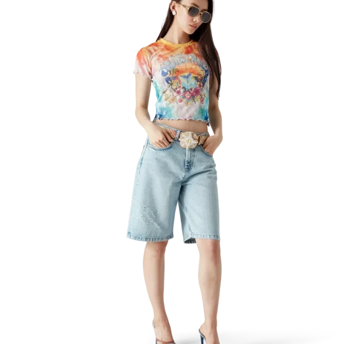 Surf Trip Tie Dye Mesh T-Shirt