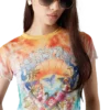 Surf Trip Tie Dye Mesh T-Shirt