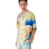Surreal Pool Short Sleeve Silk Shirt Surreal Pool Short Sleeve Silk Shirt