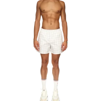 Tennis Check Swim Trunks