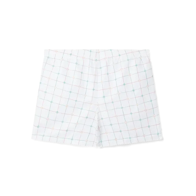 Tennis Check Swim Trunks