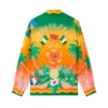 Tennis Club En Fleur Silk Shirt