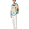 Tennis Club Long Sleeve Silk Shirt