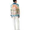 Tennis Club Long Sleeve Silk Shirt