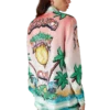 Tennis Club Long Sleeve Silk Shirt