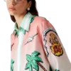 Tennis Club Long Sleeve Silk Shirt