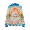 Tennis Club Long Sleeve Silk Shirt