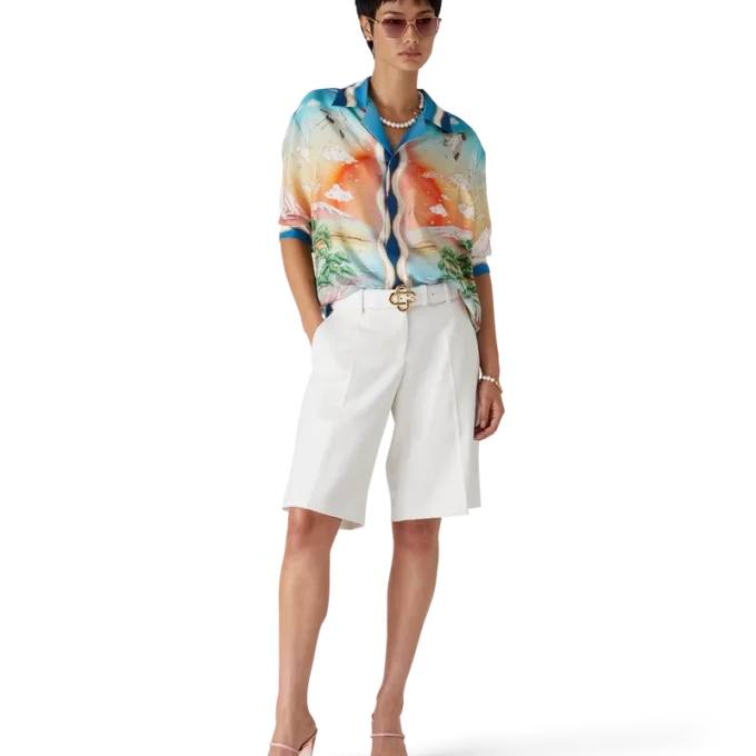 Tennis Club Silk Long Sleeve Shirt Tennis Club Silk Long Sleeve Shirt