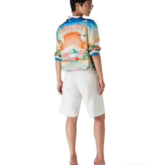 Tennis Club Silk Long Sleeve Shirt Tennis Club Silk Long Sleeve Shirt