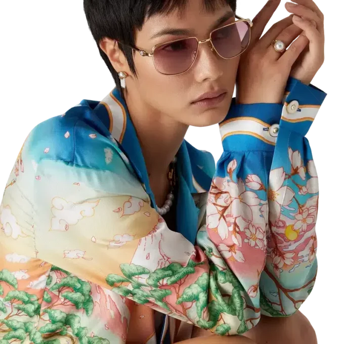Tennis Club Silk Long Sleeve Shirt Tennis Club Silk Long Sleeve Shirt